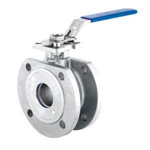 1 piece ball valve flanged end