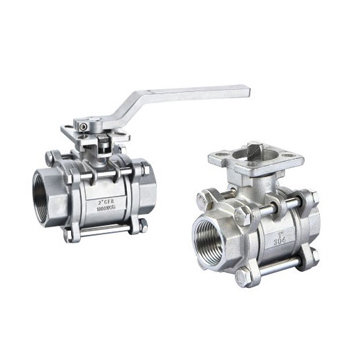 3 Piece Ball Valve With Direct Mounting Pad